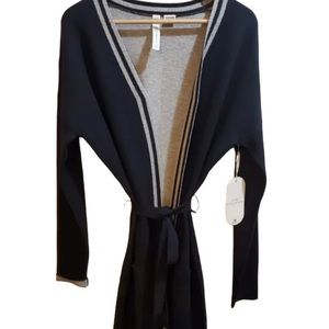 Diadora Black and Gray Women's Cardigan